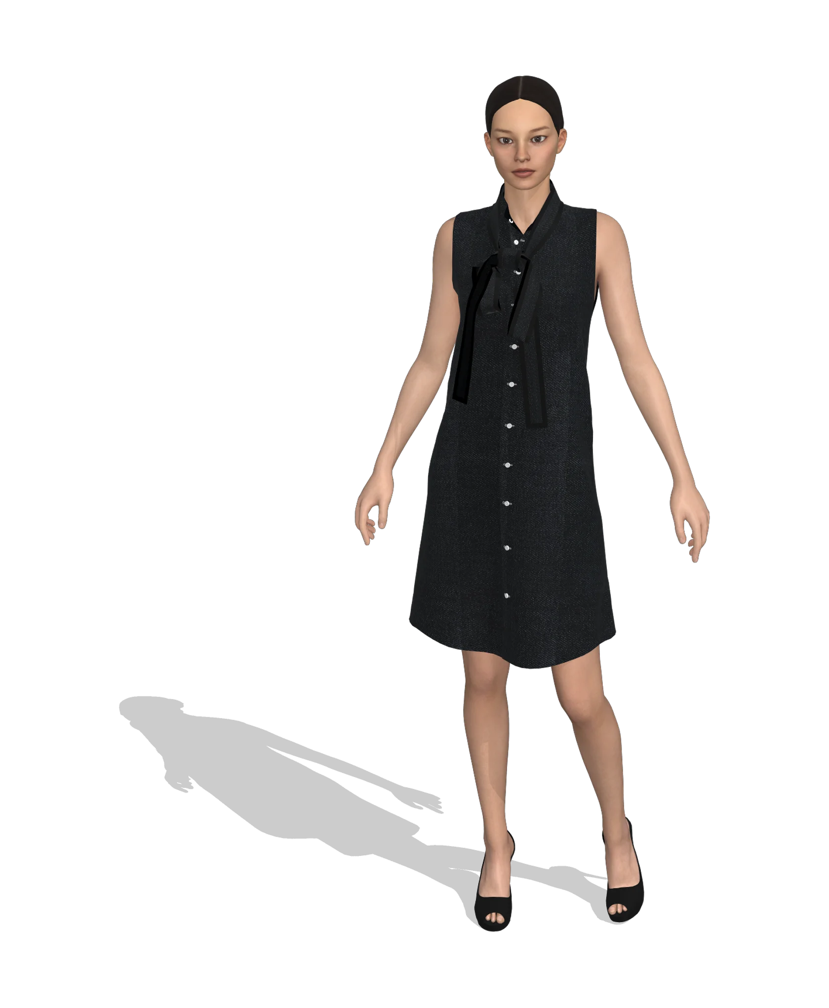 KDscion p124 sleeveless shift dress